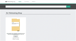 Desktop Screenshot of filehosting.org
