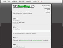 Tablet Screenshot of filehosting.at
